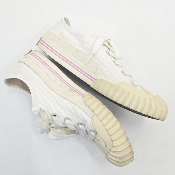 Acne‎ Studios Sneakers Brady Cream Cotton Canvas - Picture 6 of 15